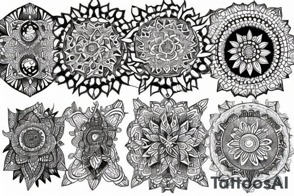 Bull mandala tattoo idea
