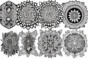 Bull mandala tattoo idea