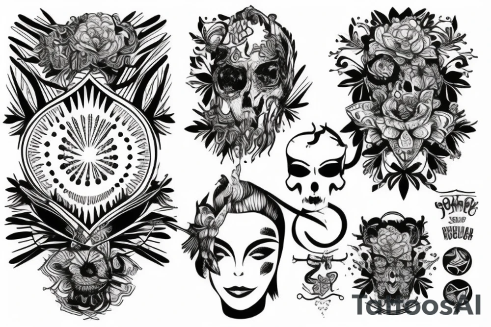 Postrzelony zająć tattoo idea