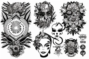 Postrzelony zająć tattoo idea