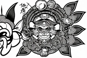 Samurai tattoo idea