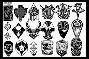 line art of lost boy tattoo idea