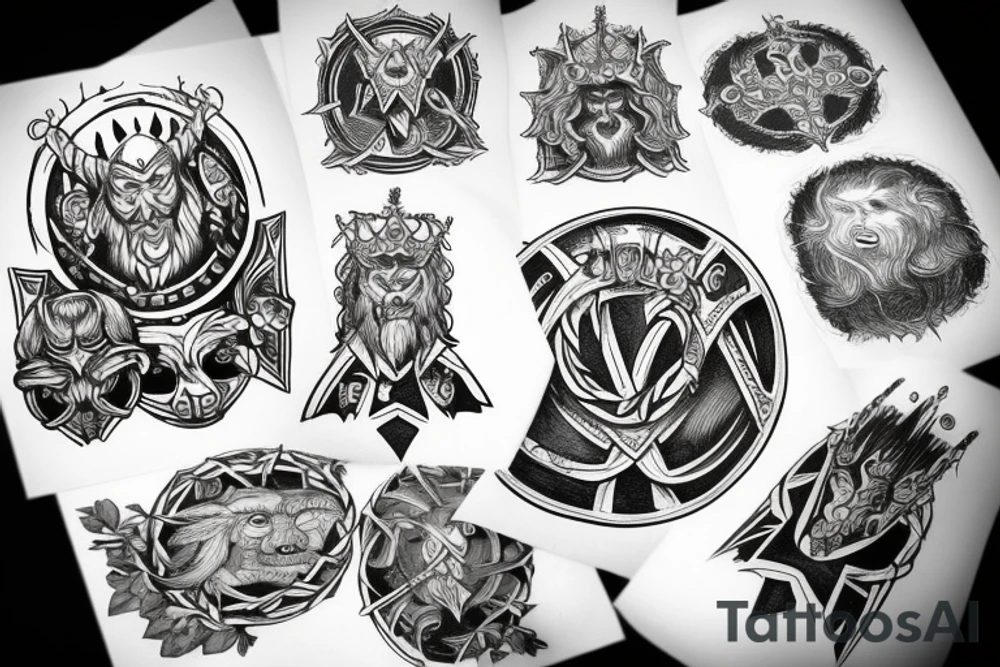 odin's crown tattoo idea