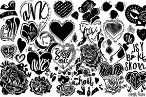 she broke my heart, tattoo idea