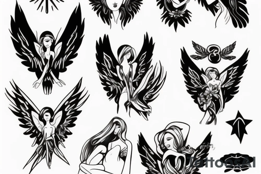Angel tattoo idea