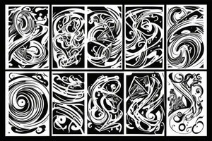 Abstrakcja tattoo idea