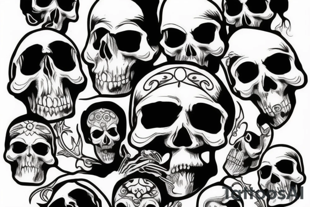 skull tattoo idea