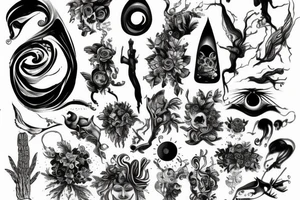 Czaszka tattoo idea