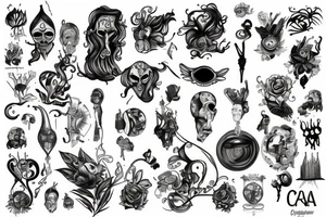 Czaszka tattoo idea