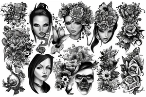 Czaszka tattoo idea
