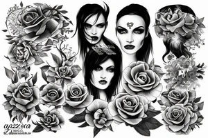 Czaszka tattoo idea