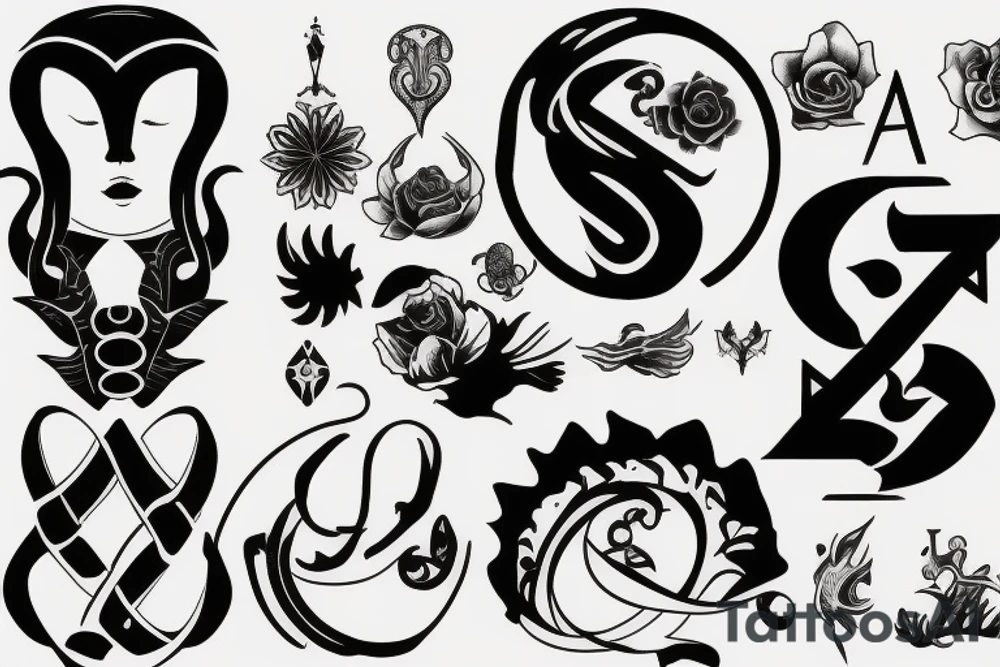 cancer zodiac signs tattoo idea