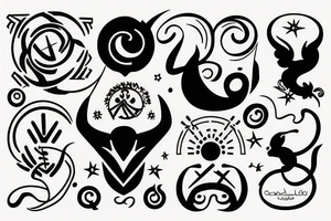 zodiac signs tattoo idea