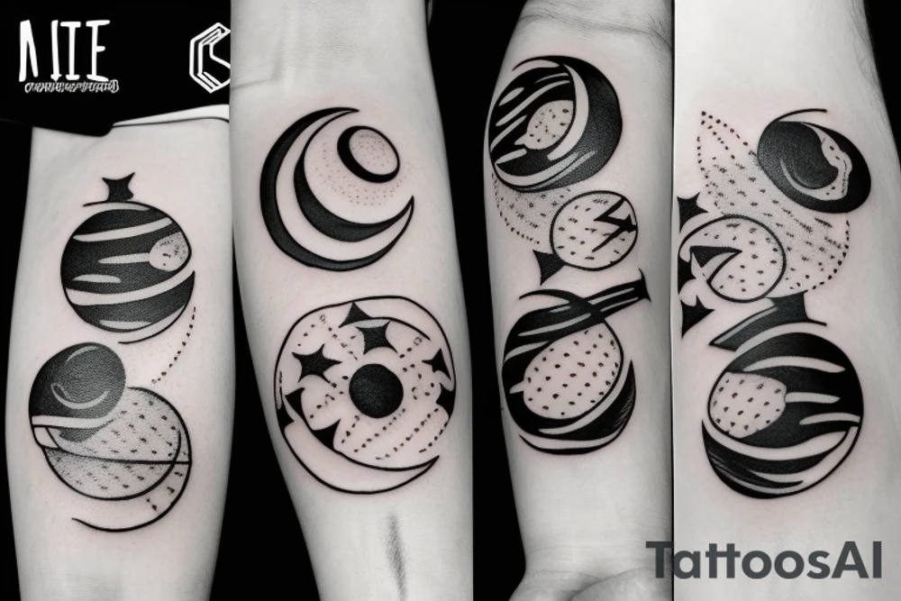 Moon tattoo idea