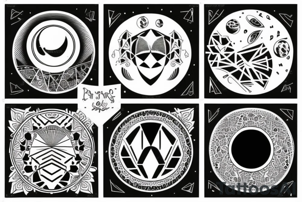 Moon tattoo idea