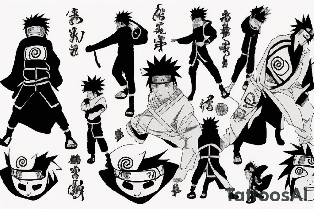 naruto and sasuke tattoo idea