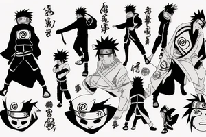 naruto and sasuke tattoo idea