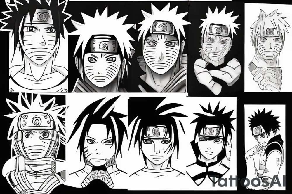 naruto and sasuke tattoo idea