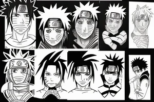 naruto and sasuke tattoo idea