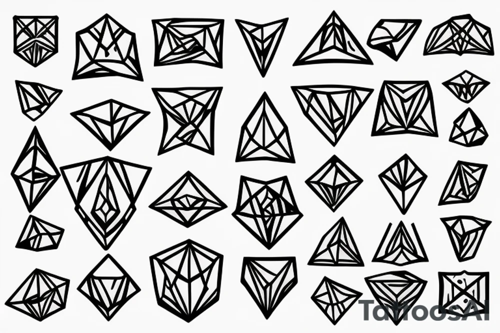 Diamond tattoo idea