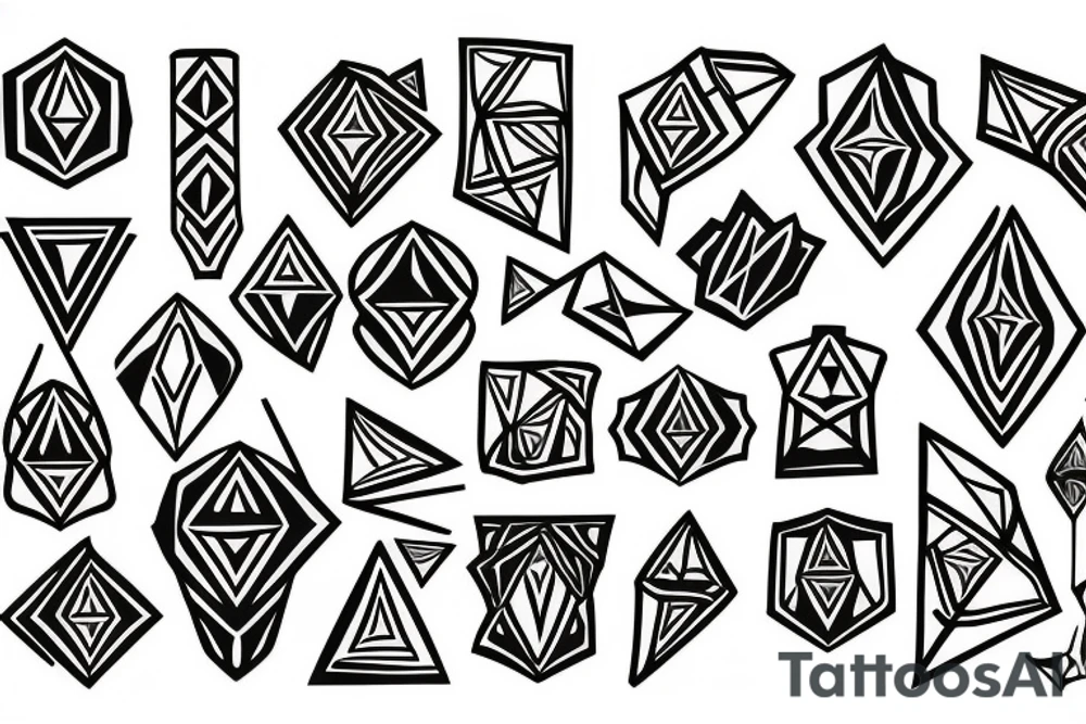 Diamond tattoo idea