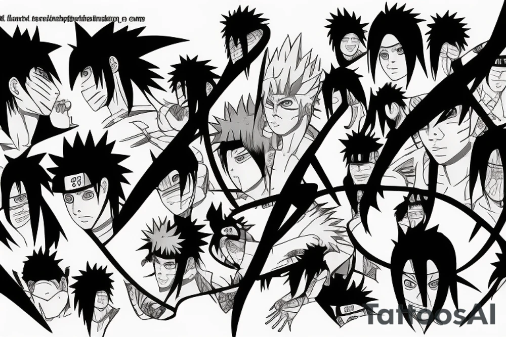 naruto with kurama tattoo idea