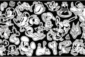 Średni postacie z Disney tattoo idea