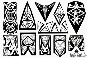 Me , my brother and sister tattoo idea