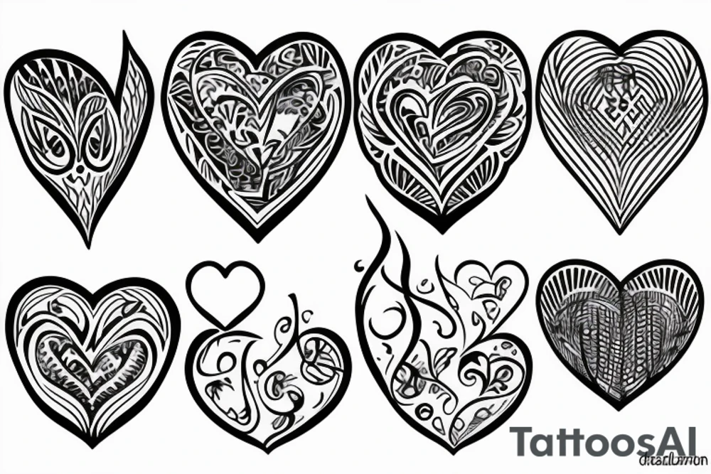 Heart, love tattoo idea