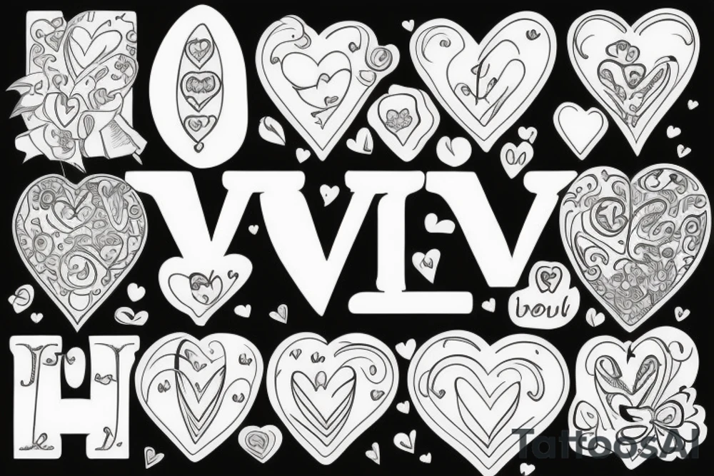 Heart, love tattoo idea