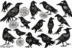Raven tattoo idea