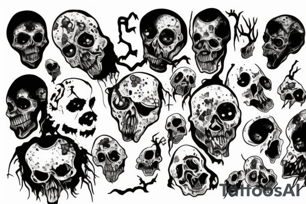 zombie tattoo idea