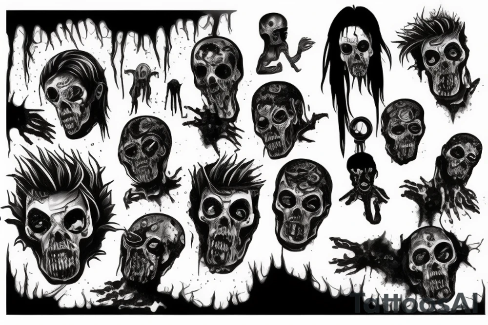 zombie tattoo idea