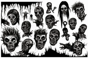 zombie tattoo idea