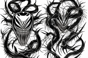 venom tattoo idea