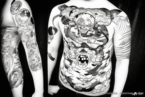 Majin buu destroying planet tattoo idea