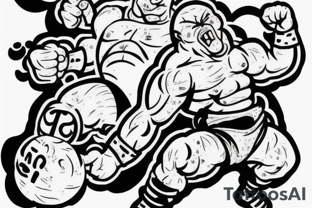 Majin buu destroying planet tattoo idea