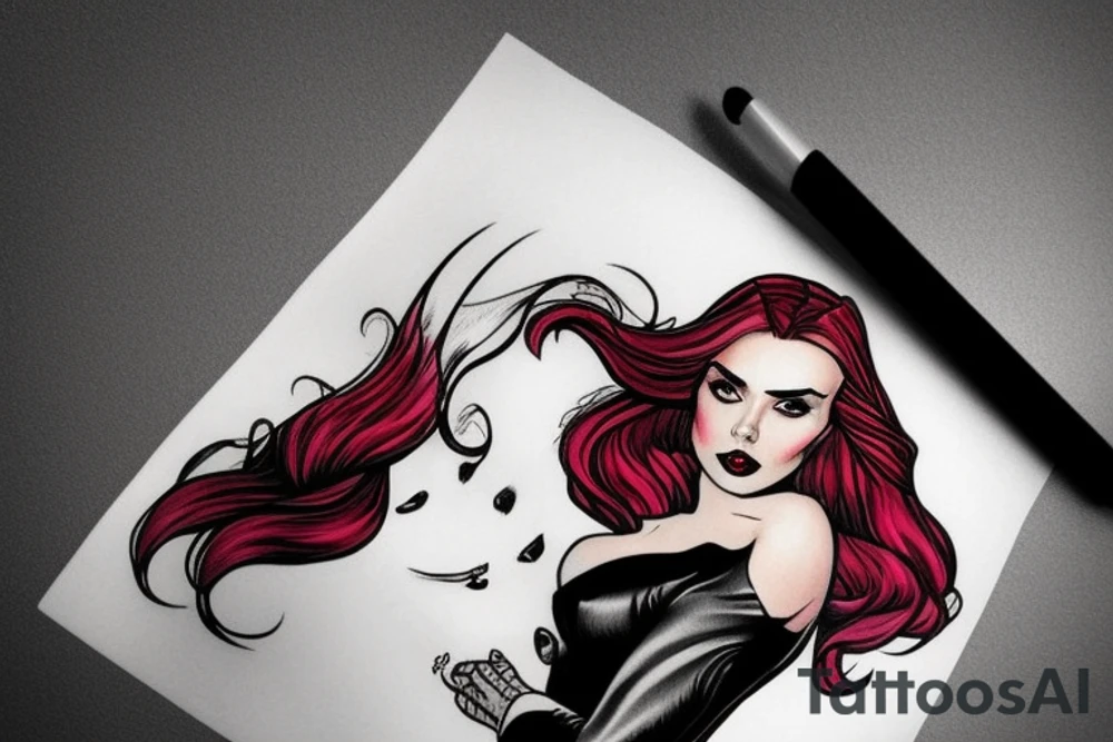 Scarlett witch tattoo idea