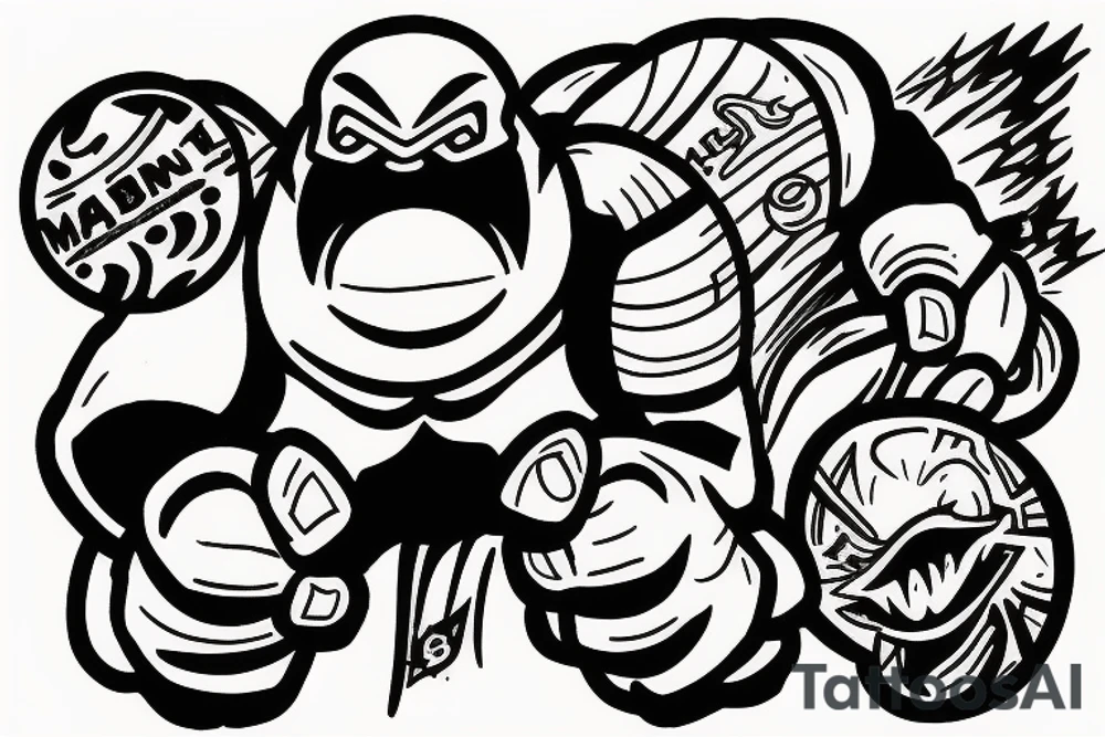 Majin buu destroying planet tattoo idea