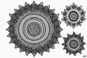 Sfinks,mandala tattoo idea