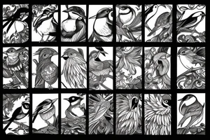 fighting birds tattoo idea