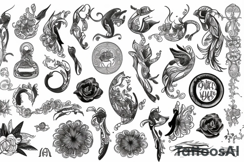 Palma czaszka tattoo idea