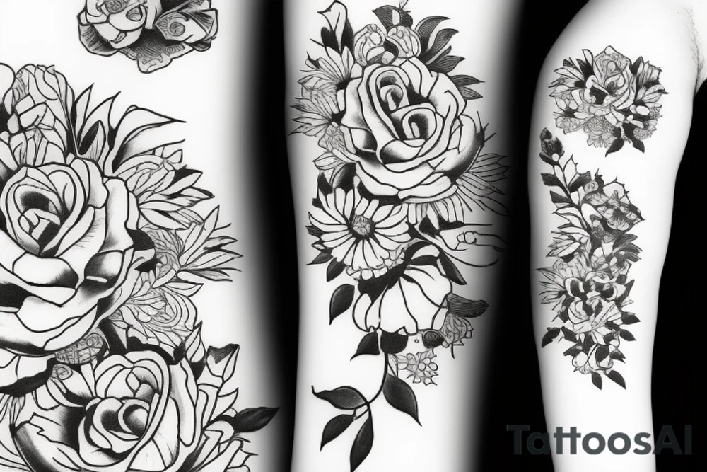 flowers tattoo idea