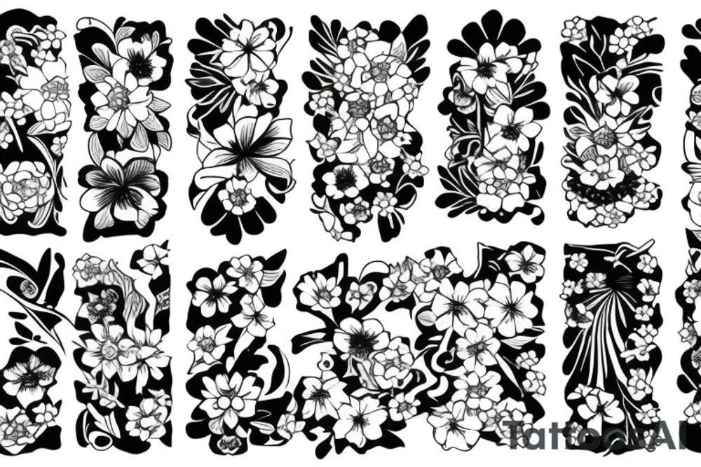 flowers tattoo idea