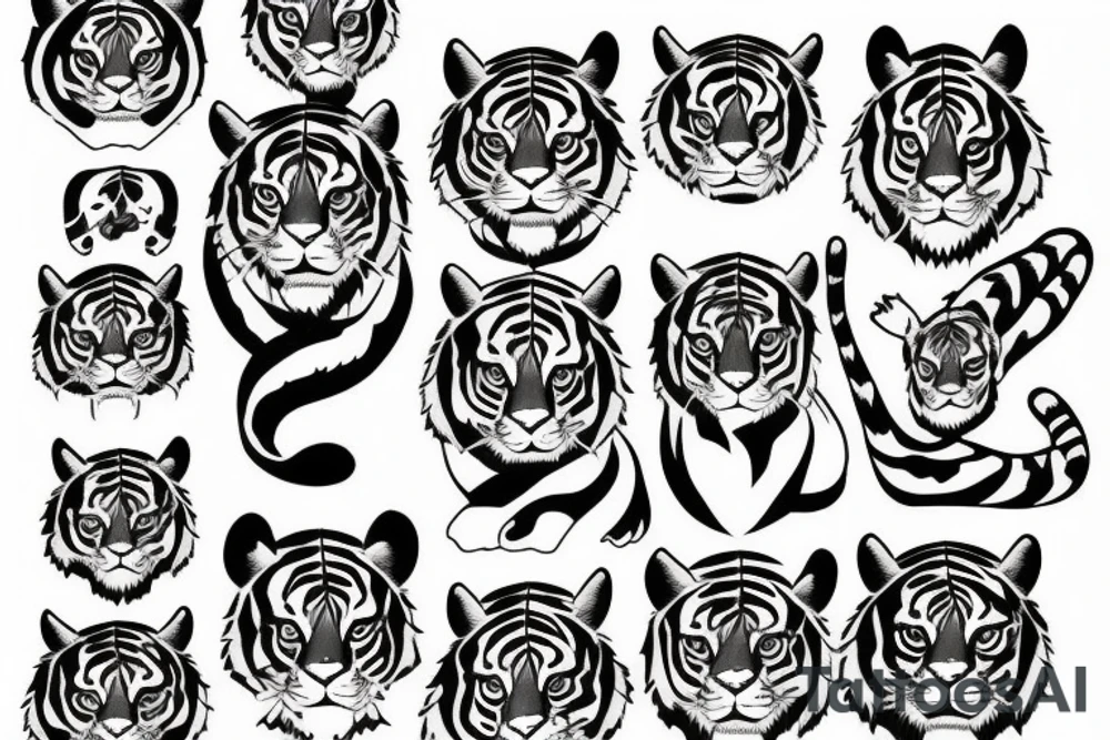 tiger tattoo idea