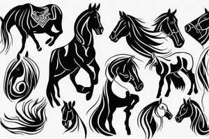 Horse tattoo idea