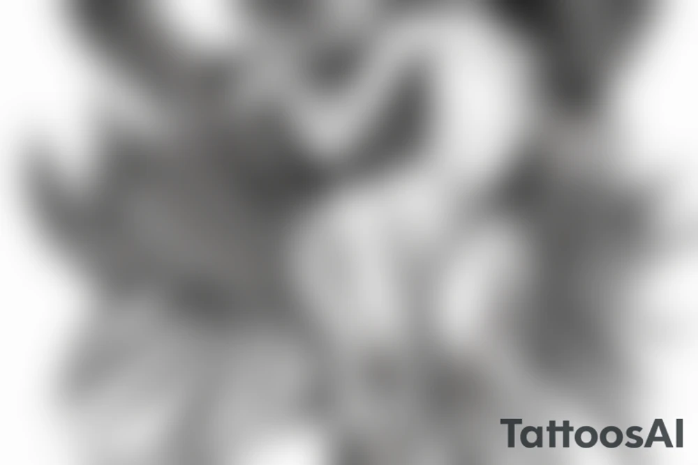 angel killing the devil tattoo idea