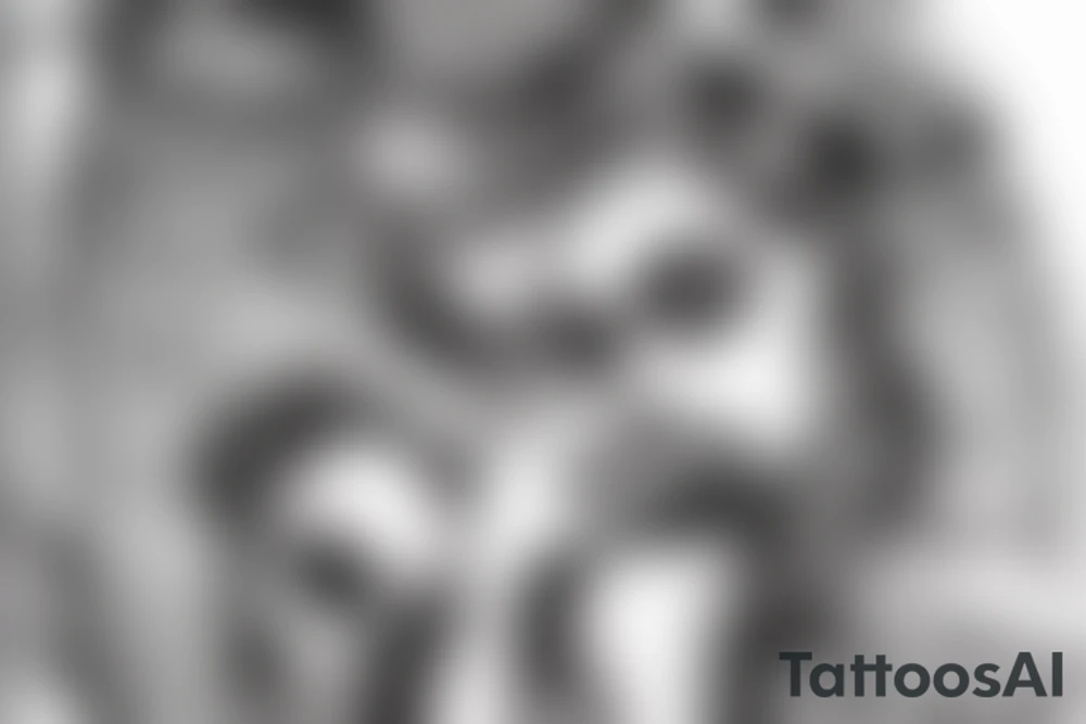 angel killing the devil tattoo idea