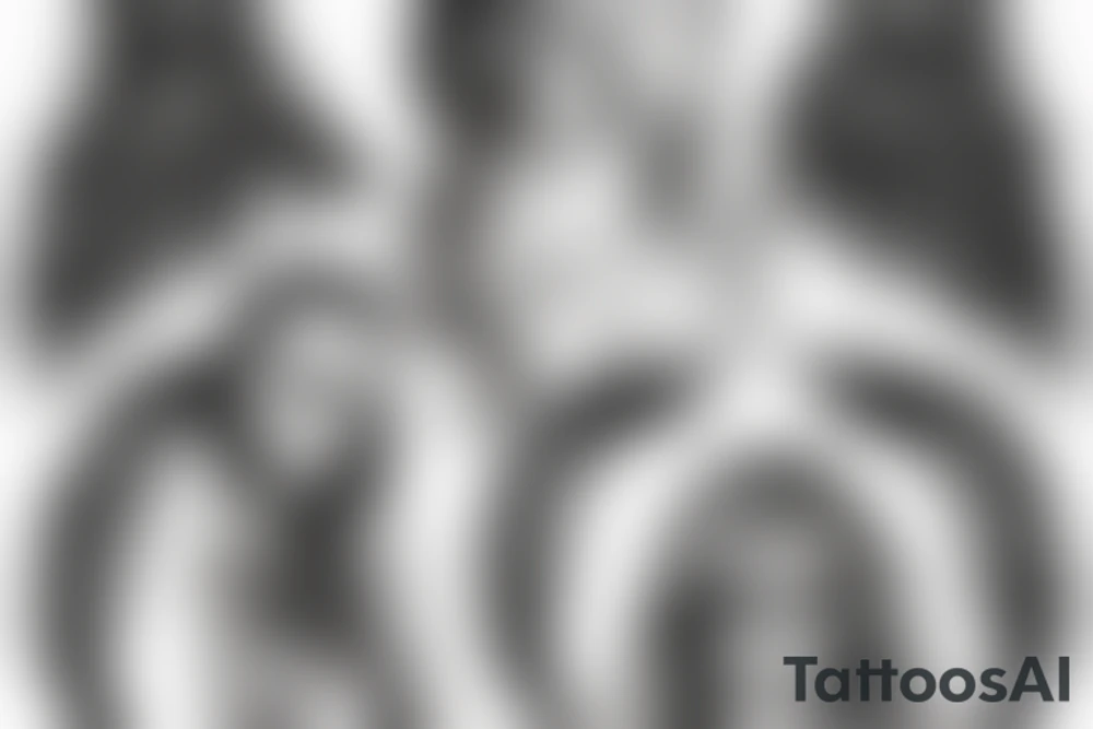 angel and devil tattoo idea