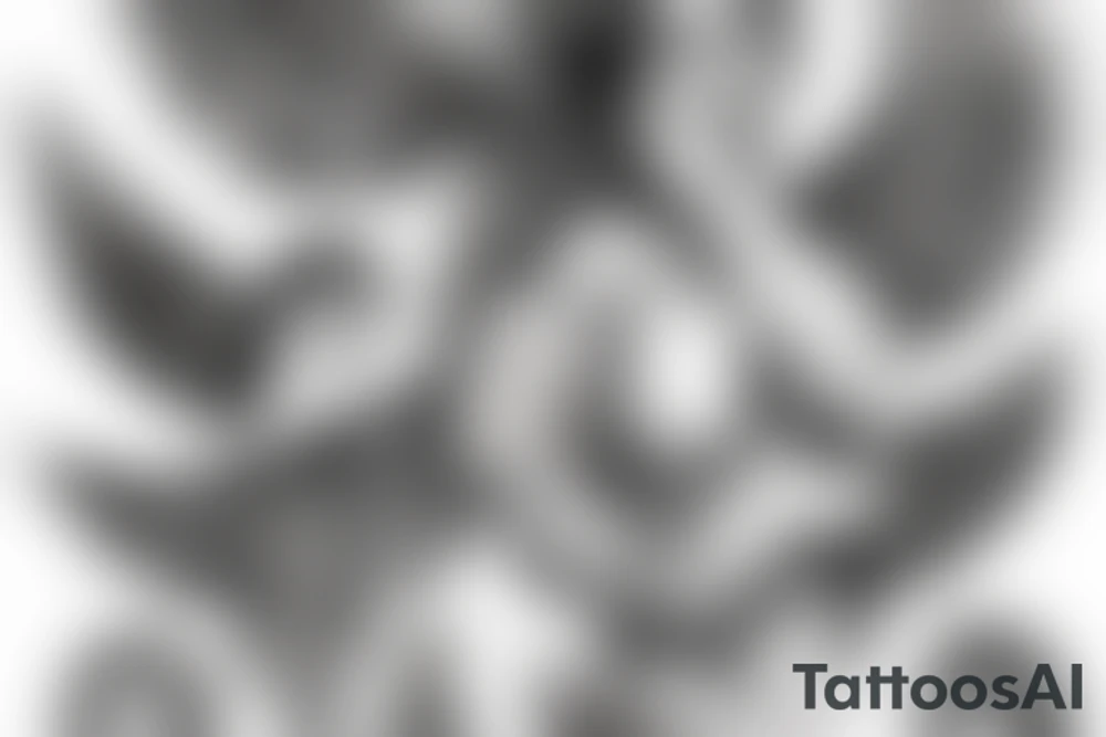 angel and devil tattoo idea
